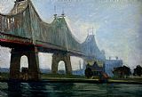 Bow Bridge Paintings - Queensborough Bridge by Edward Hopper